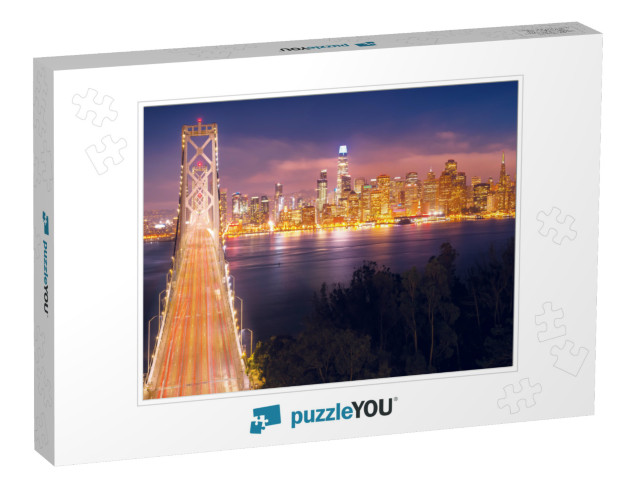 Wonderful View from the Height of Oakland Bridge in San F... Jigsaw Puzzle