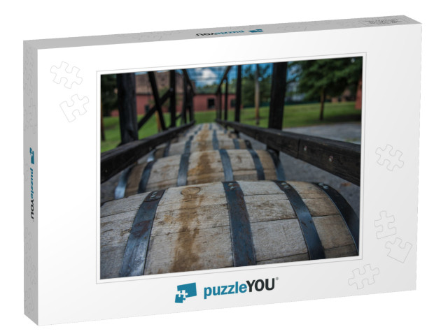 Bourbon Barrels At a Distillery Along the Bourbon Trail i... Jigsaw Puzzle