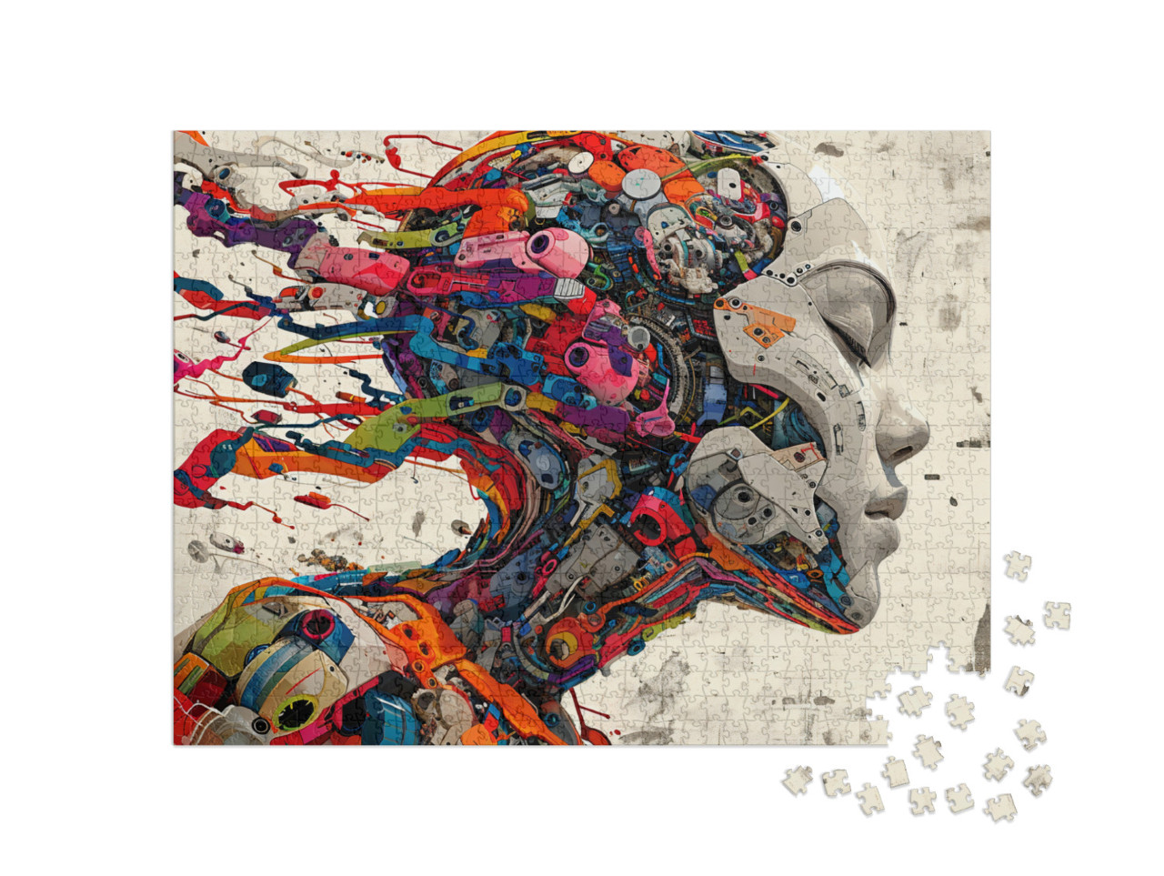 Falling to Bits Jigsaw Puzzle with 1000 pieces