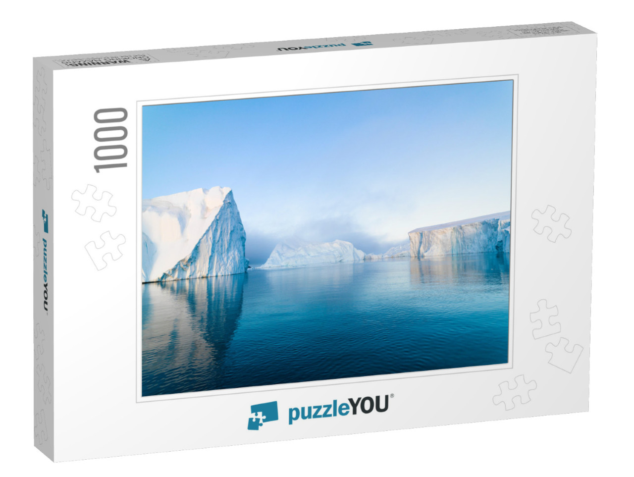 Arctic Icebergs on Arctic Ocean in Greenland... Jigsaw Puzzle with 1000 pieces