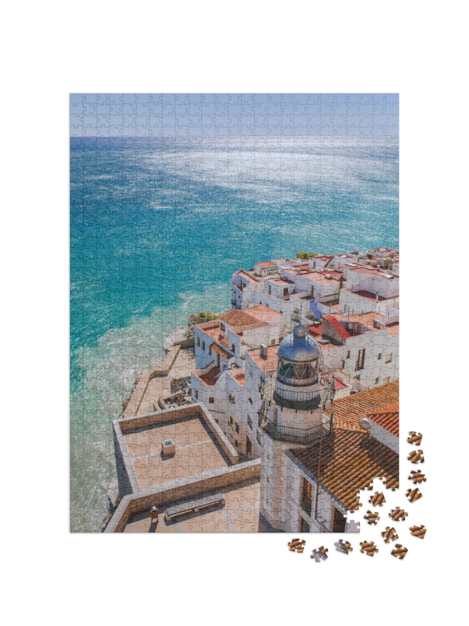 Lighthouse of Peniscola Valencia, Spain... Jigsaw Puzzle with 1000 pieces