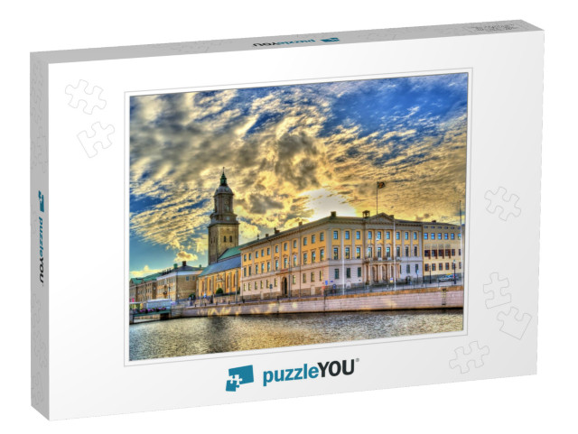 The City Hall & the German Church in Gothenburg - Sweden... Jigsaw Puzzle