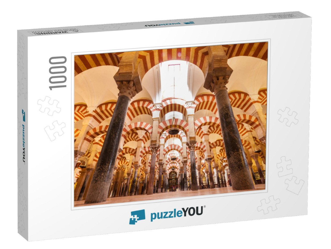 Interior of the Cathedral & Former Great Mosque of Cordob... Jigsaw Puzzle with 1000 pieces