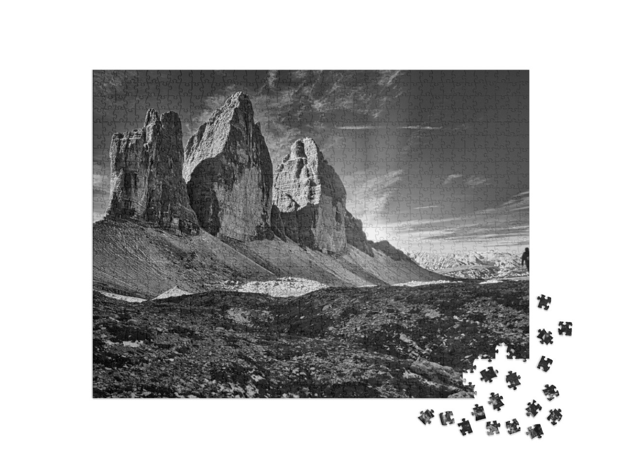 Drei Zinnen or Tre Cime Di Lavaredo, Sextener Dolomiten o... Jigsaw Puzzle with 1000 pieces