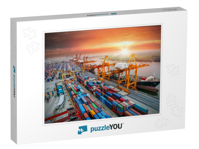 Logistics & Transportation of Container Cargo Ship & Carg... Jigsaw Puzzle