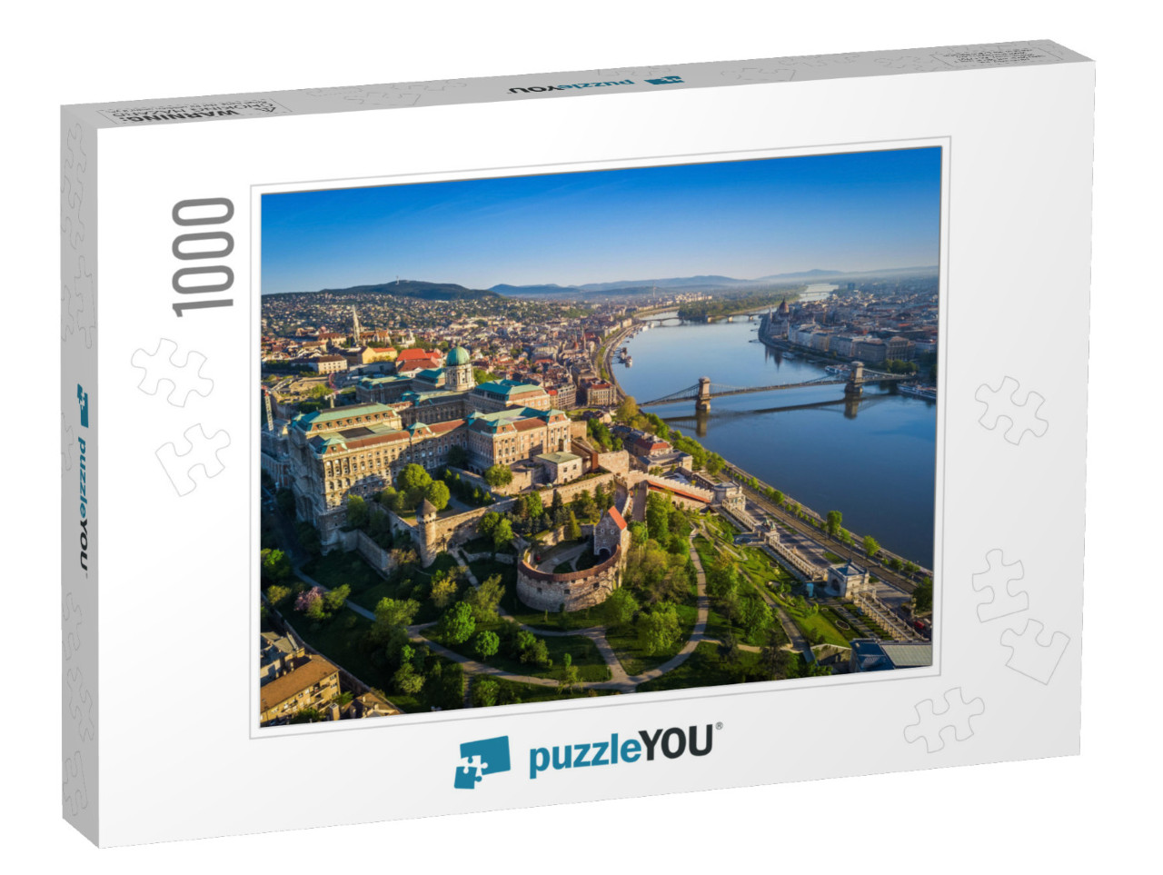 Budapest, Hungary - Beautiful Aerial Skyline View of Buda... Jigsaw Puzzle with 1000 pieces