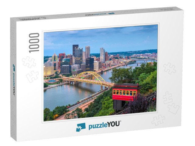 Pittsburgh, Pennsylvania, USA Downtown Skyline with the In... Jigsaw Puzzle with 1000 pieces