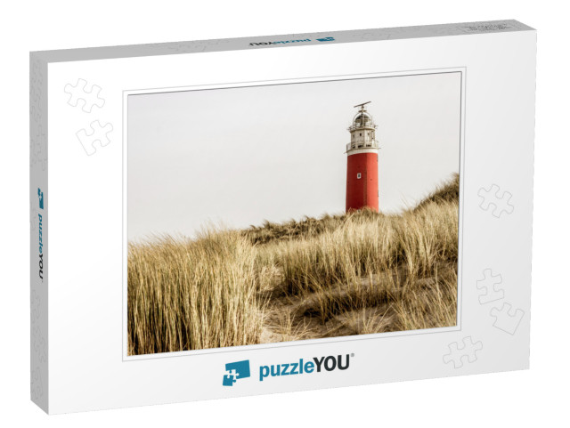 Famous Red Lighthouse of the Dutch Island Texel, the Neth... Jigsaw Puzzle