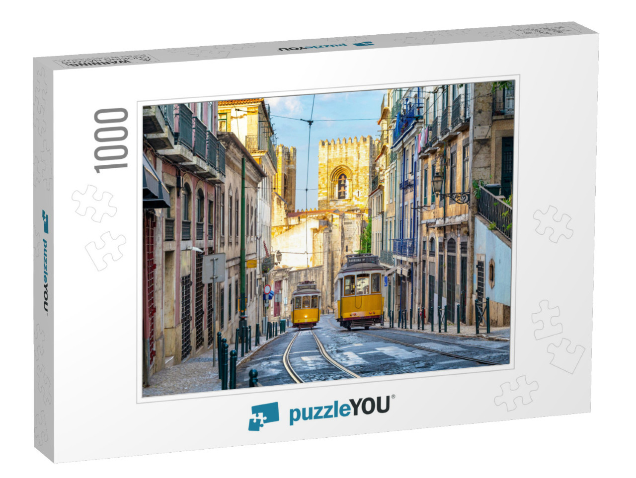 Tram on Line 28 in Lisbon, Portugal... Jigsaw Puzzle with 1000 pieces