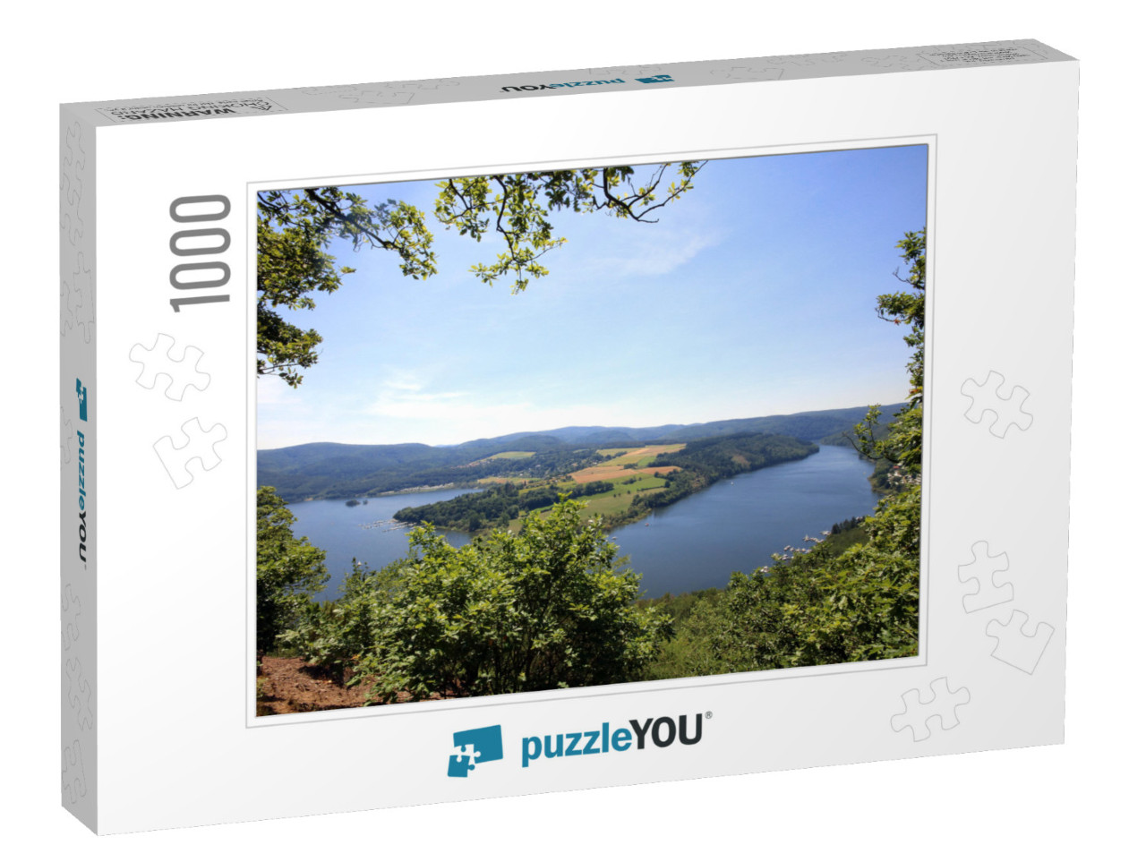 View to the Lake Edersee... Jigsaw Puzzle with 1000 pieces