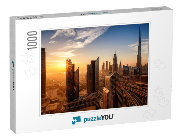 Dubai At Sunrise... Jigsaw Puzzle with 1000 pieces