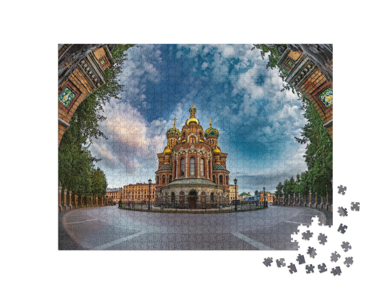 Savior on Spilled Blood. Orthodox Church. St. Petersburg... Jigsaw Puzzle with 1000 pieces