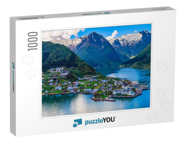 Balestrand. the Administrative Center of Balestrand Munic... Jigsaw Puzzle with 1000 pieces