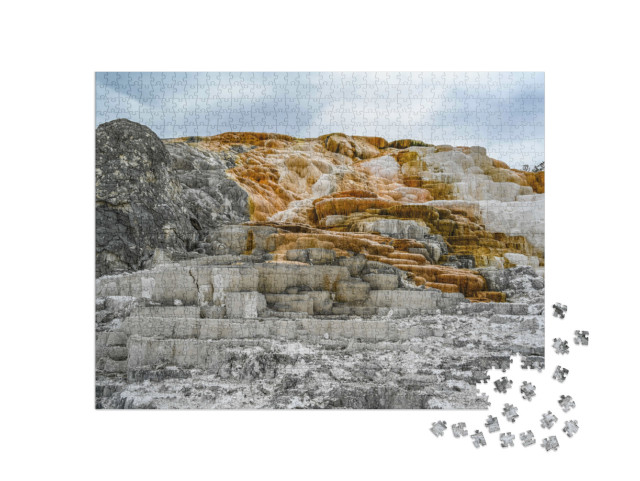 The Living Palette of Color Hot Springs in Yellowstone Na... Jigsaw Puzzle with 1000 pieces