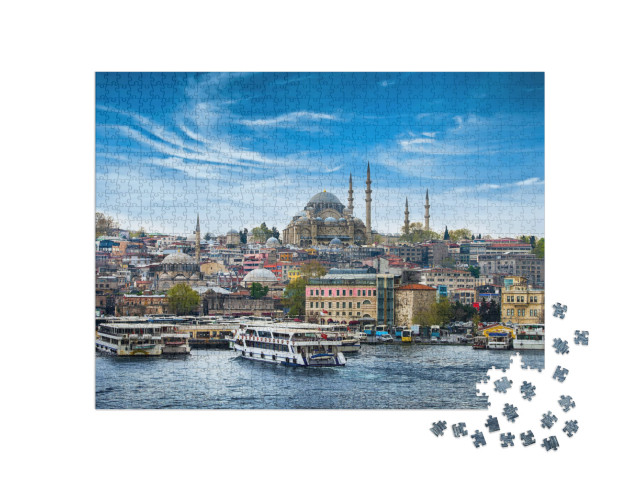 Istanbul the Capital of Turkey, Eastern Tourist City... Jigsaw Puzzle with 1000 pieces