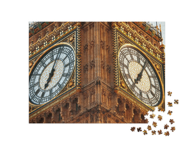 Close Up of Big Ben in London... Jigsaw Puzzle with 1000 pieces