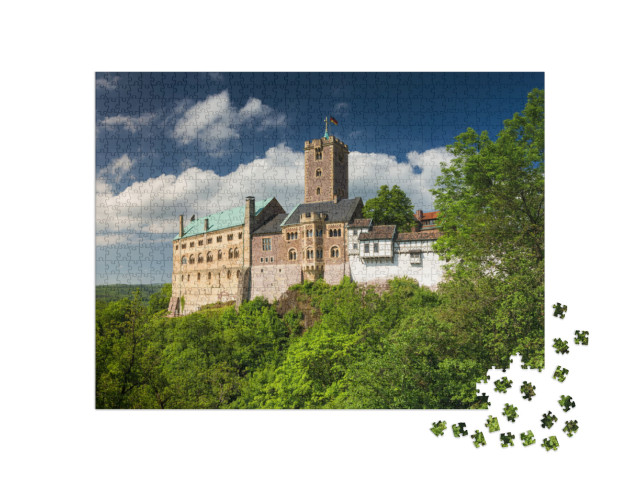 View of the Famous Wartburg - a World Heritage Site, Thur... Jigsaw Puzzle with 1000 pieces