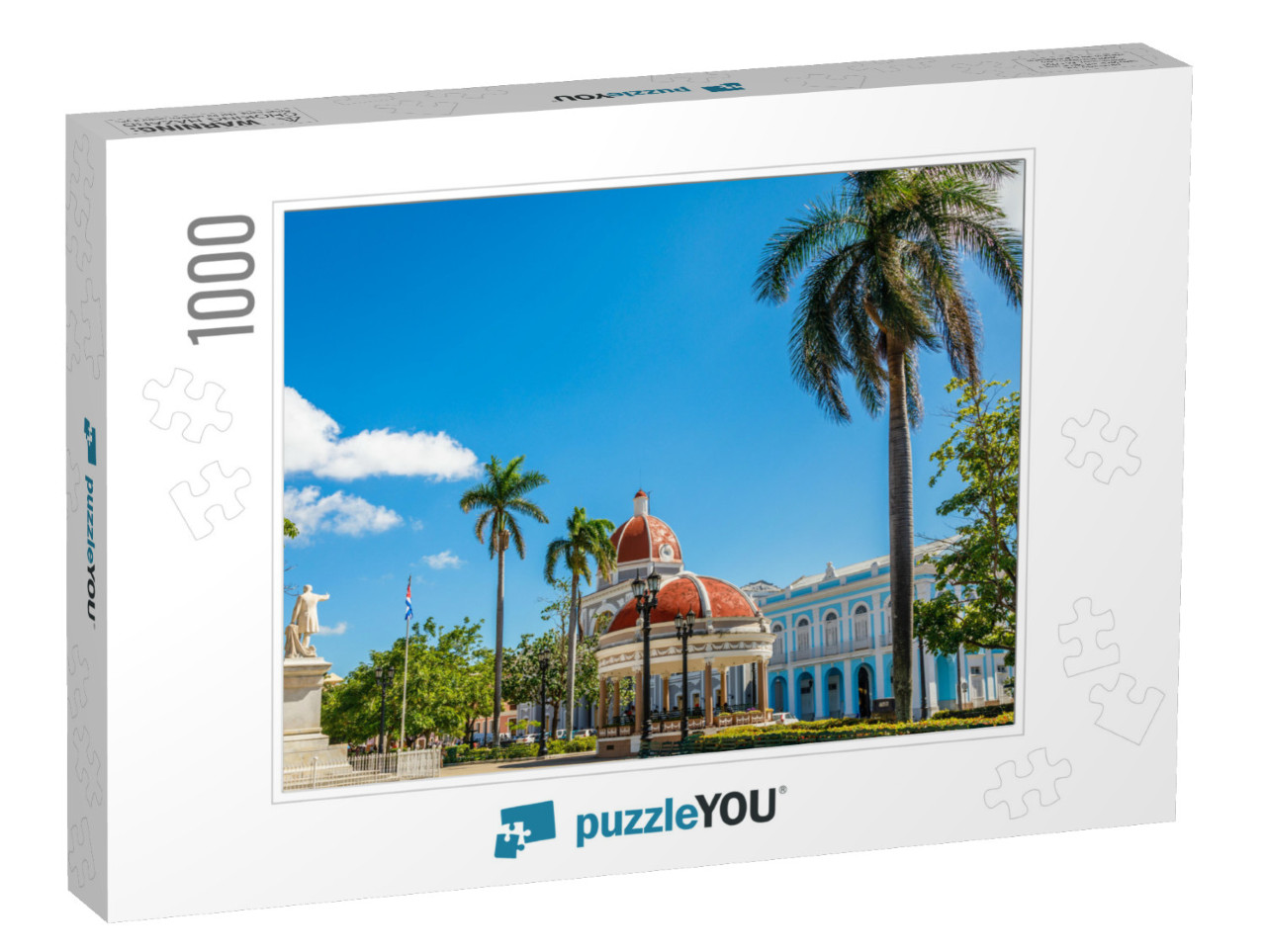 Cienfuegos Jose Marti Central Park with Palms & Historica... Jigsaw Puzzle with 1000 pieces