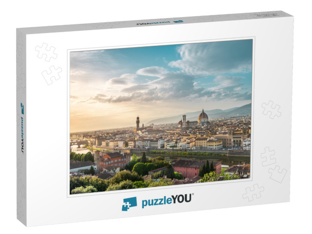 Florence - Italy, Panorama of Firenze... Jigsaw Puzzle