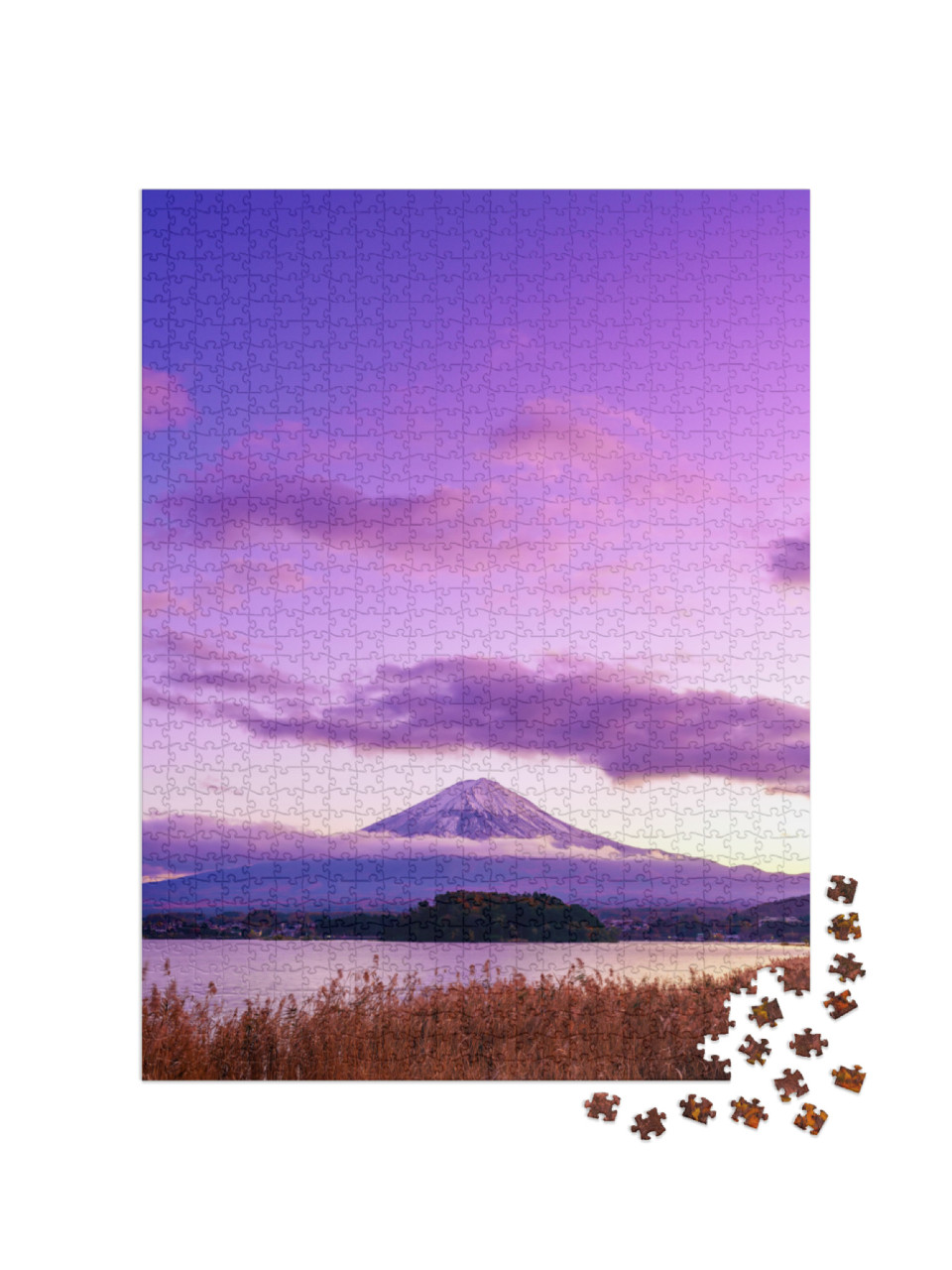 Mt. Fuji or Fujisan Mountain or Mount Fujiyama View from... Jigsaw Puzzle with 1000 pieces