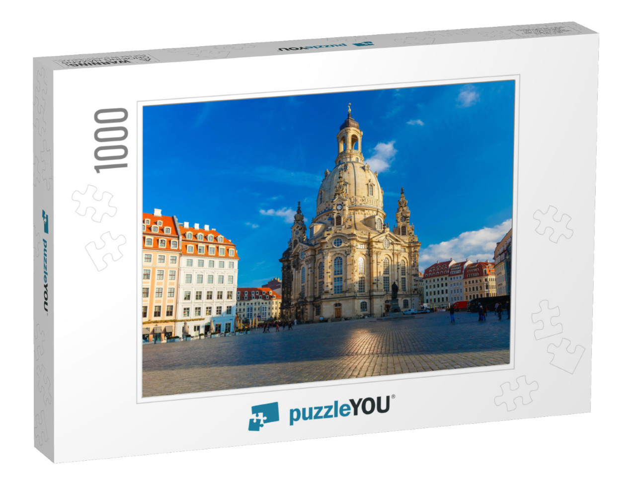 Church Frauenkirche in the Morning, Dresden, Germany... Jigsaw Puzzle with 1000 pieces