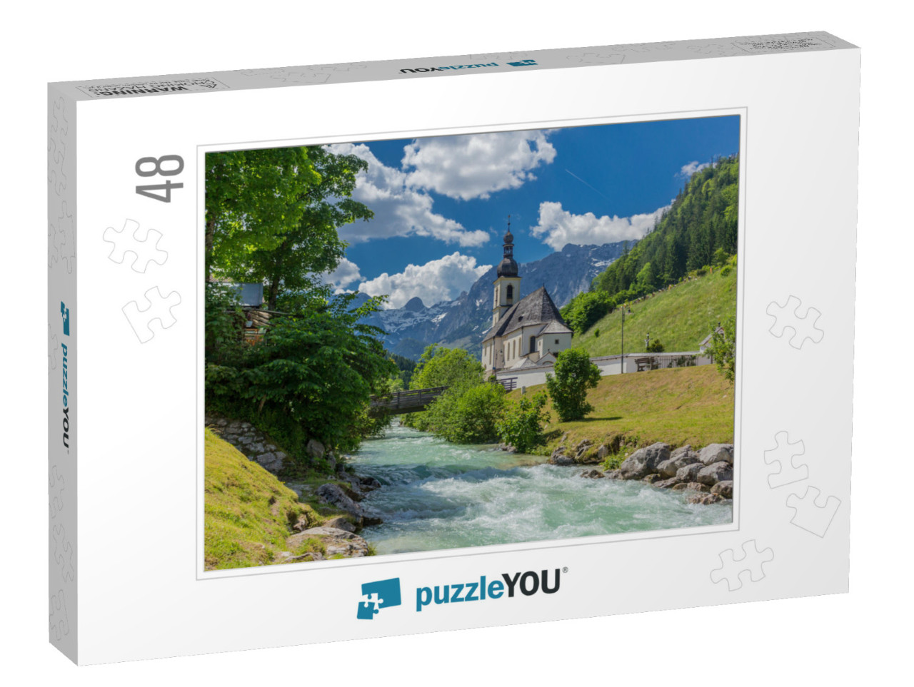 Beautiful Exploration Tour Along the Berchtesgaden Alpine... Jigsaw Puzzle with 48 pieces