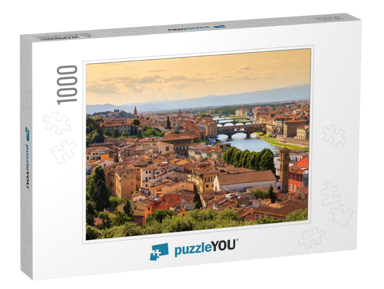 Beautiful Cityscape Skyline of Firenze Florence, Italy, w... Jigsaw Puzzle with 1000 pieces