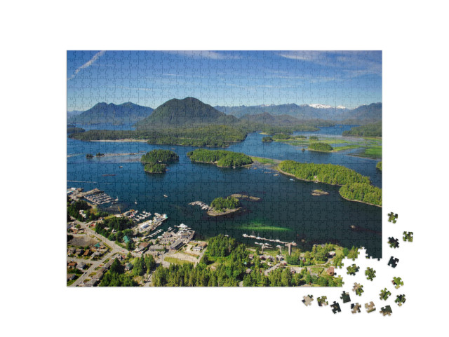 Aerial Image of Tofino, Bc, Canada... Jigsaw Puzzle with 1000 pieces